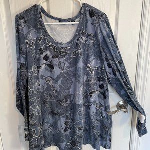 Susan Graver Weekend Printed Cotton Modal Tunic